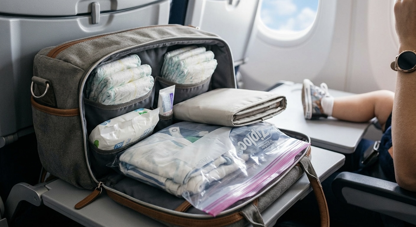 How Many Diapers to Pack for a Flight? (The Exact Formula) How many diapers to pack for a flight