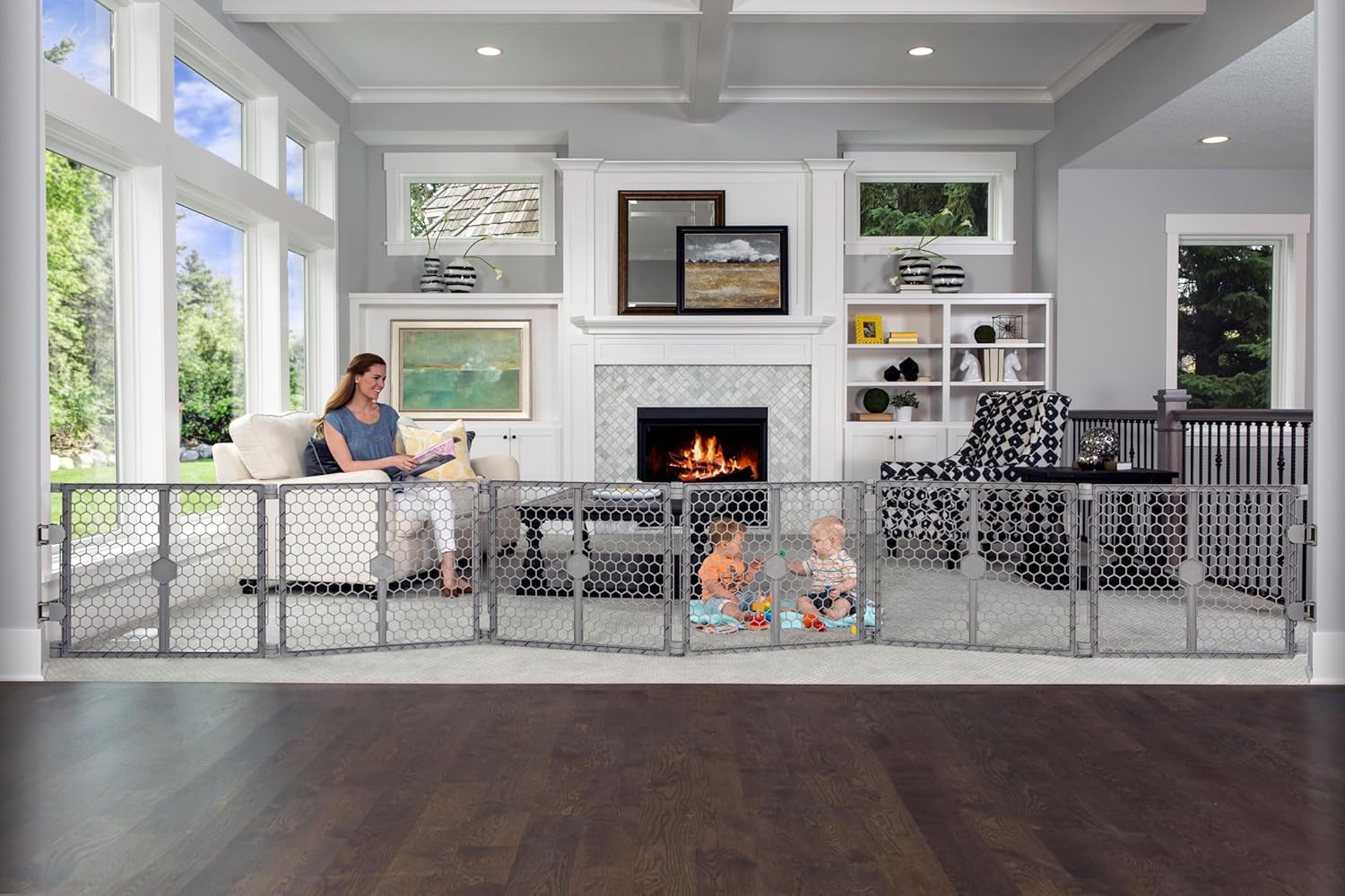 Best Retractable Baby Gates for Wide Openings (That Don't Ruin Your Home's Look) Extra wide baby gate for large opening up to 16 feet