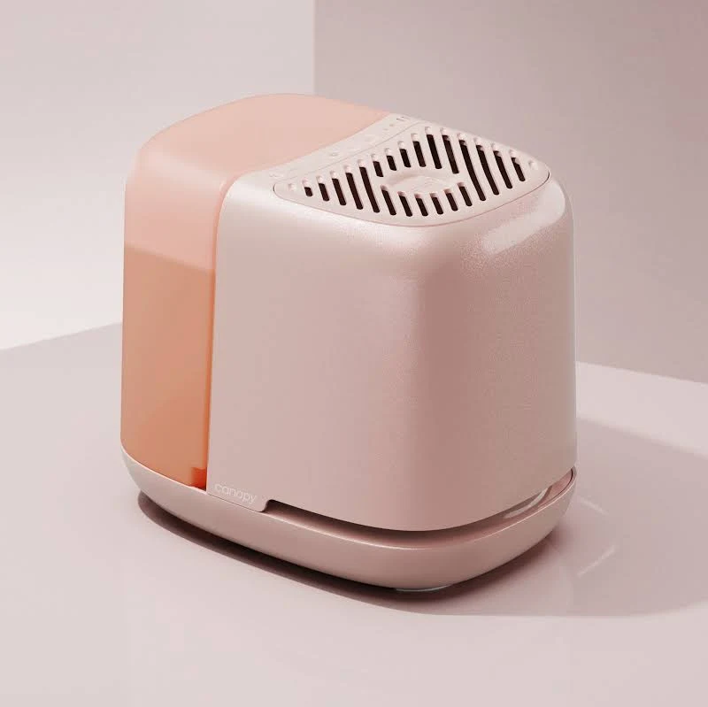 Canopy nursery humidifier in pink