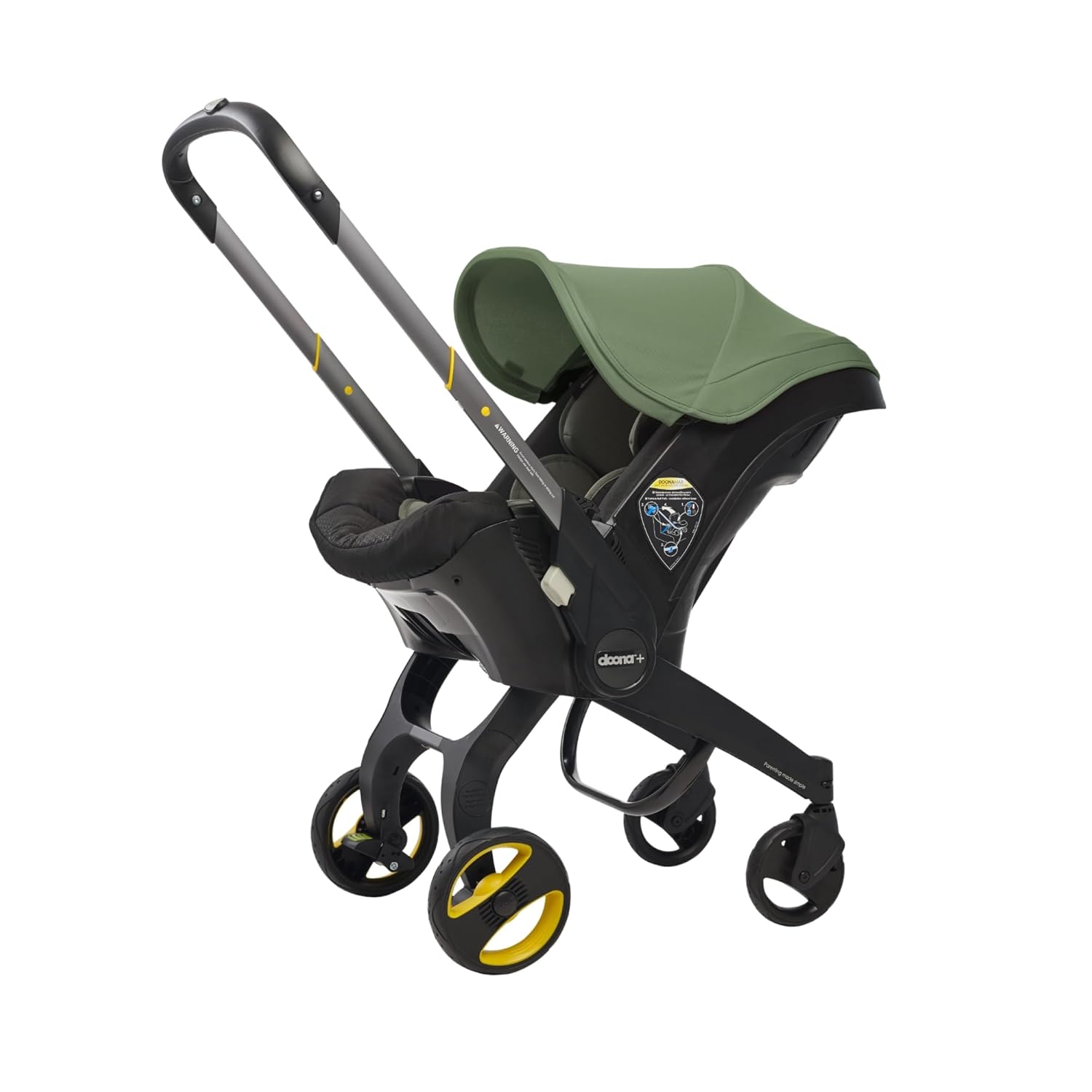 Doona car seat and stroller in Desert Green